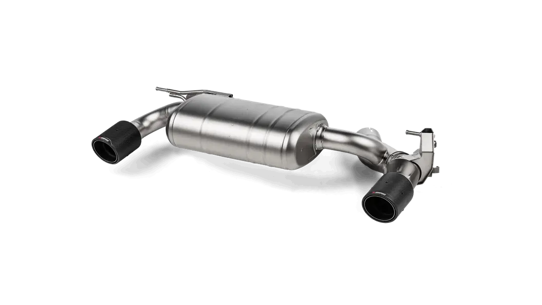 Akrapovic 2018 Bmw M240i (F22/F23) Slip-On Race Line (Titanium) W/ Carbon Fiber Tips 2
