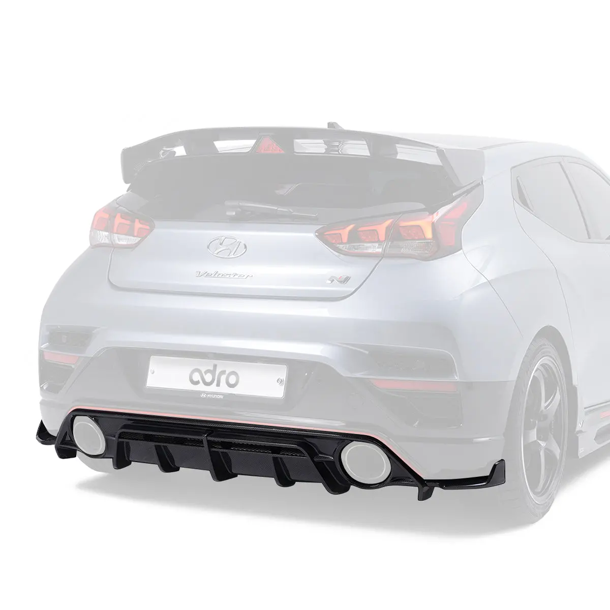 Hyundai Veloster N Rear Diffuser V2 1