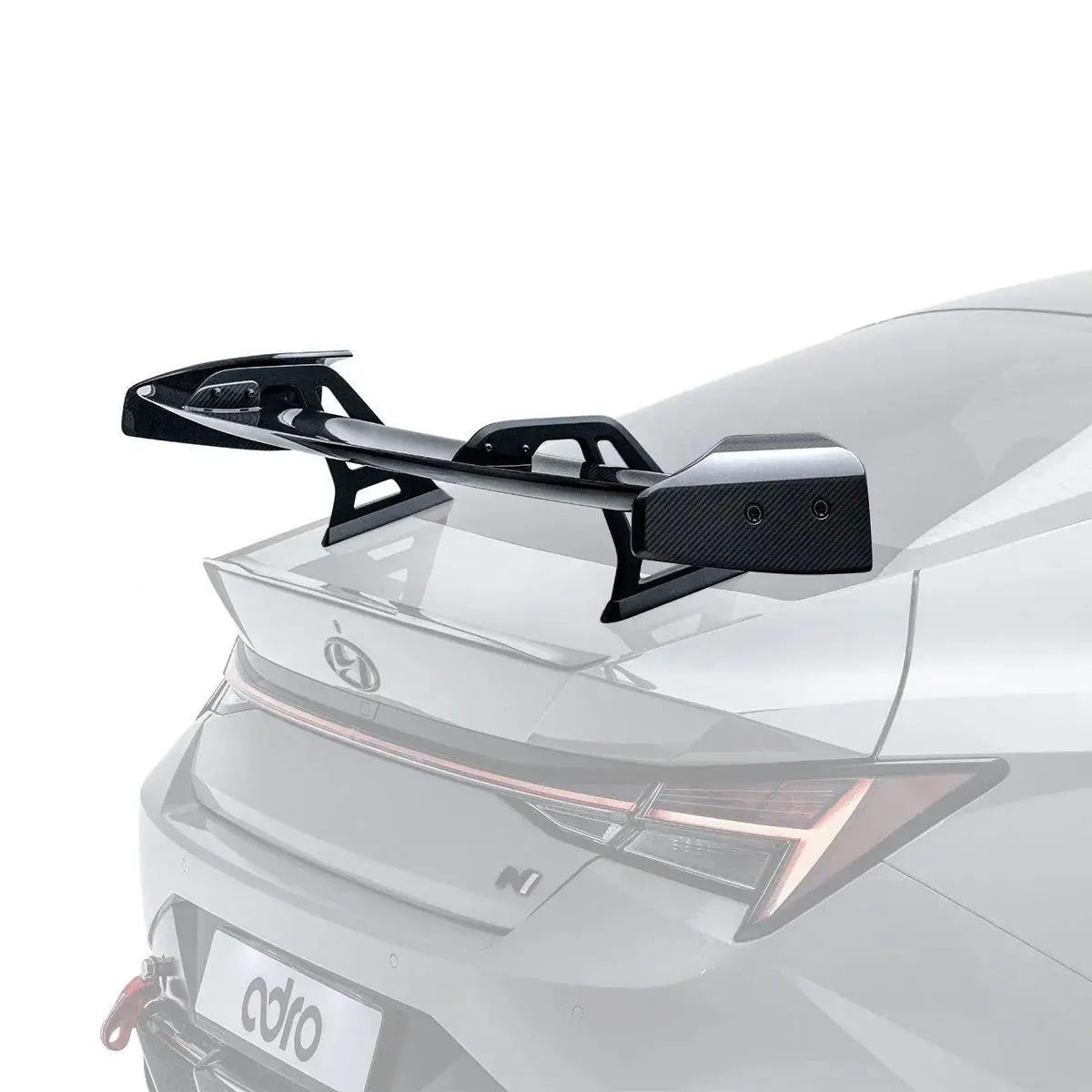 Hyundai Elantra N At-R1 Swan Neck Wing Curved 1