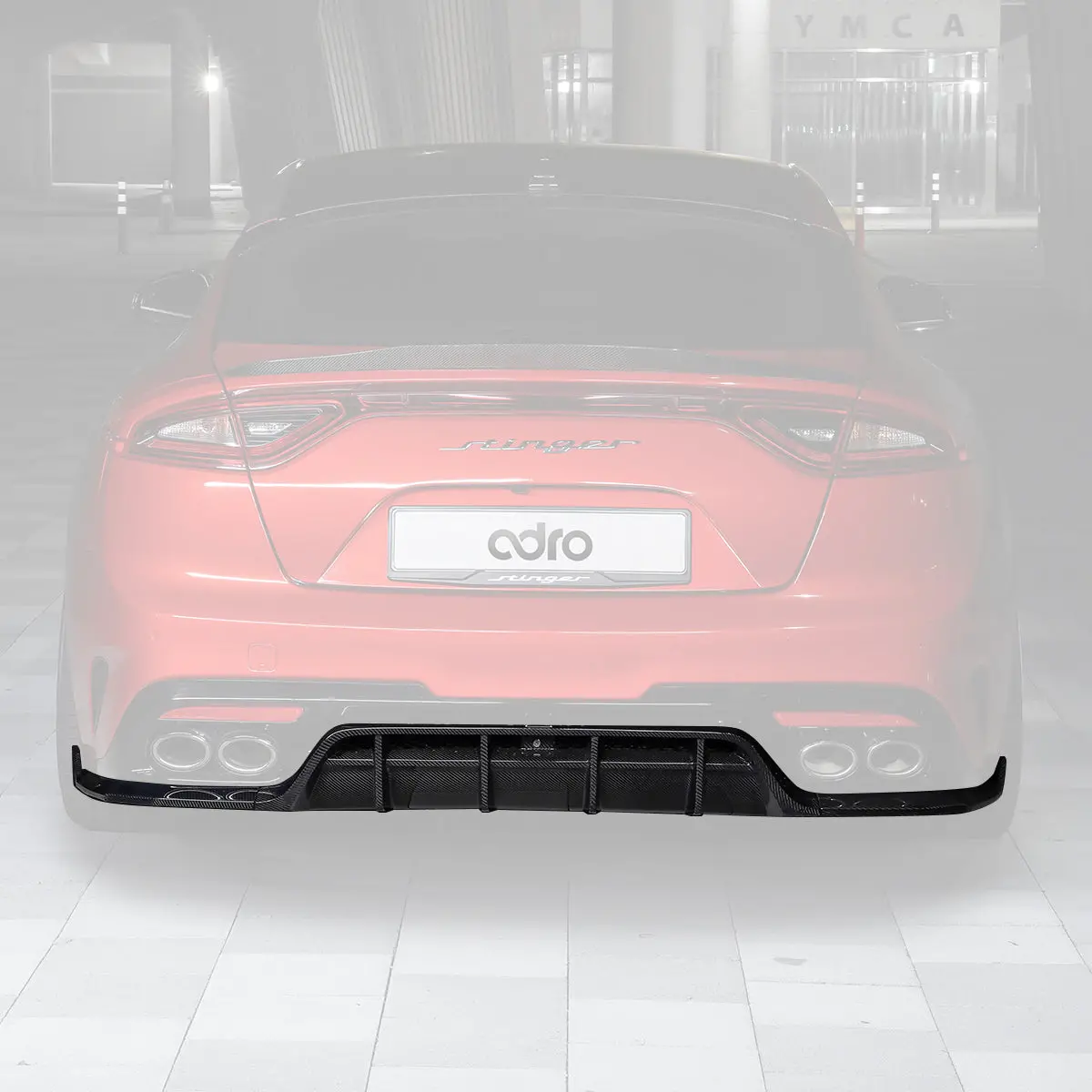 Kia Stinger Rear Diffuser V2 1
