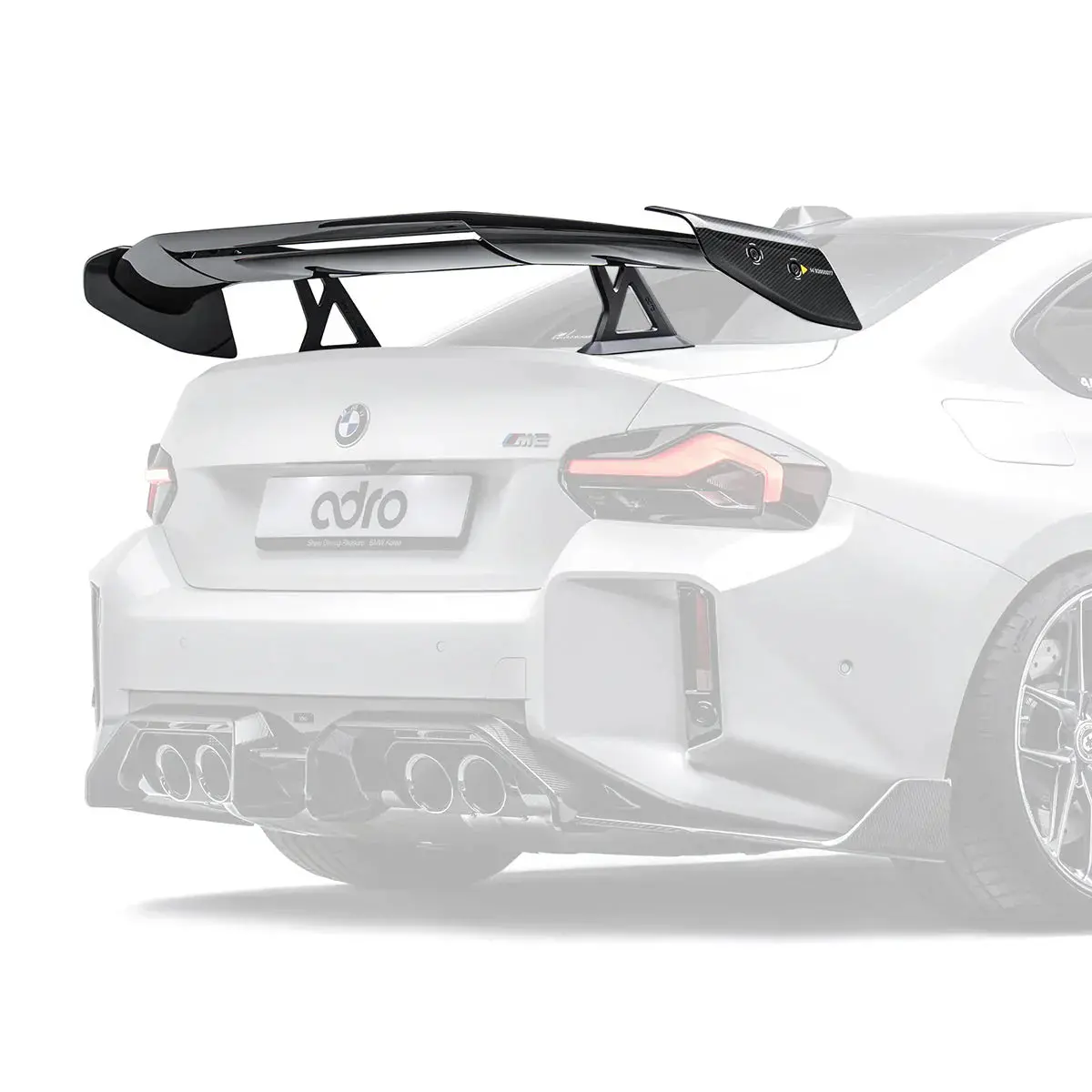Bmw G87 M2 At-R3 Swan Neck Wing Curved 1