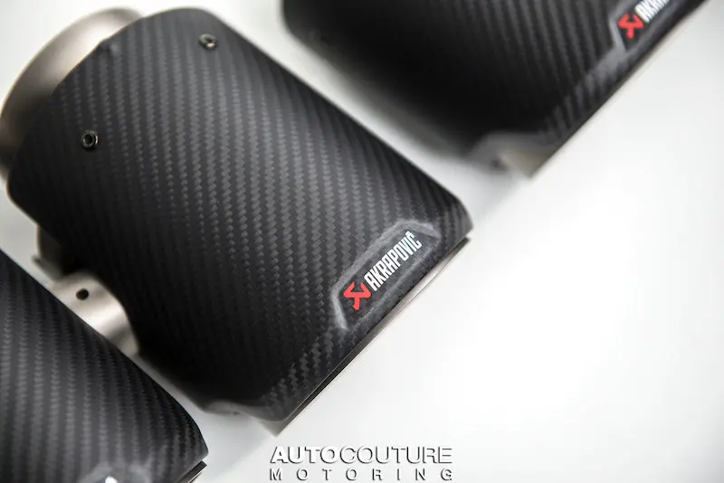 Akrapovic 2021+ Bmw M3 (G80) M4 (G82) Black Carbon Tail Pipe Set (Classic Carbon Design) 1