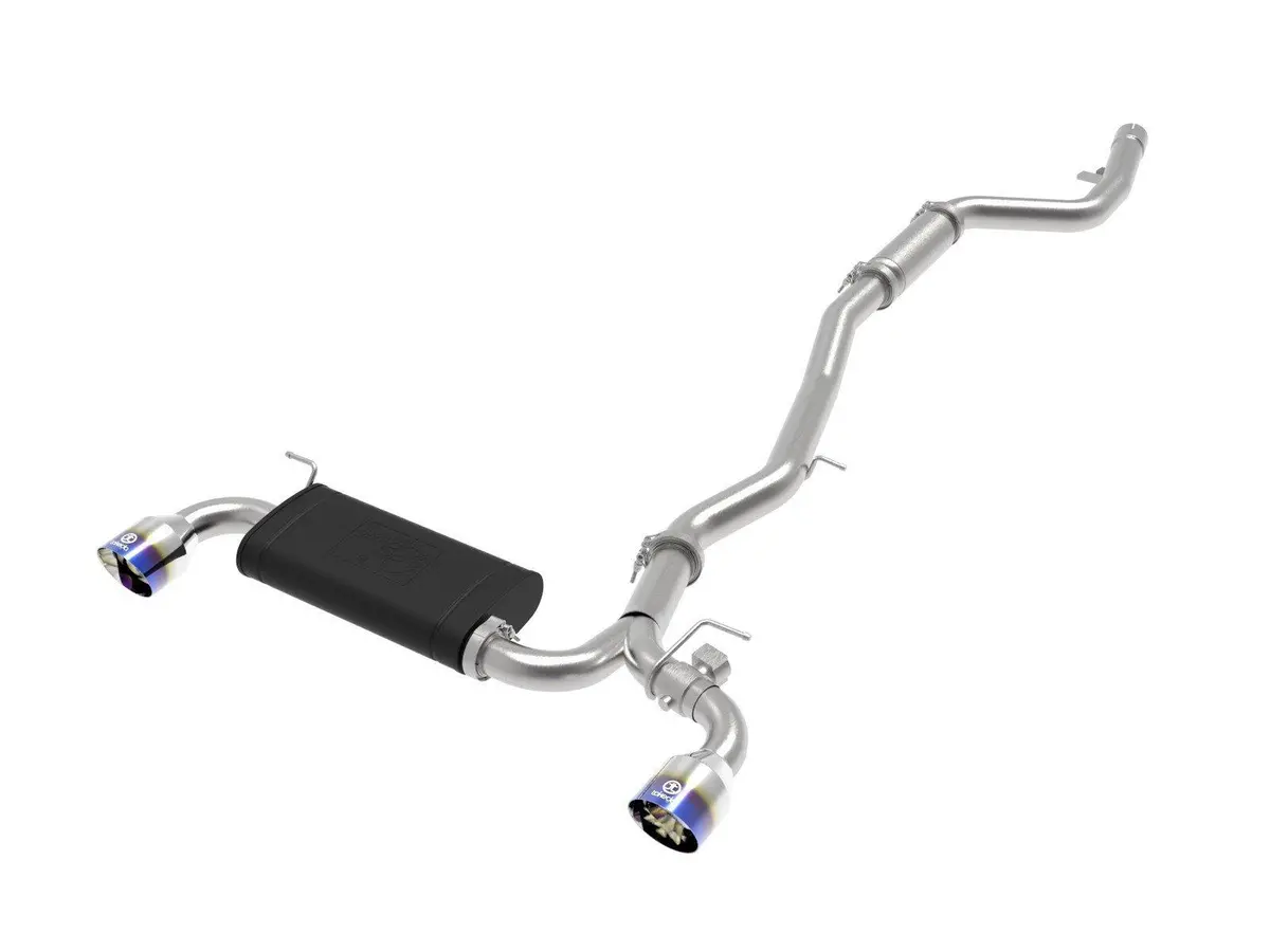 Afe Power Takeda 2020 Toyota Supra L6-3.0L (T) 3In-2.5In 304 Ss Cb Exhaust Blue Flame Tips 1