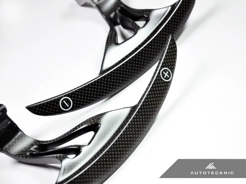Autotecknic Matte Carbon Fiber Competition Steering Shift Paddles Nissan Gt-R R35 09-20 1