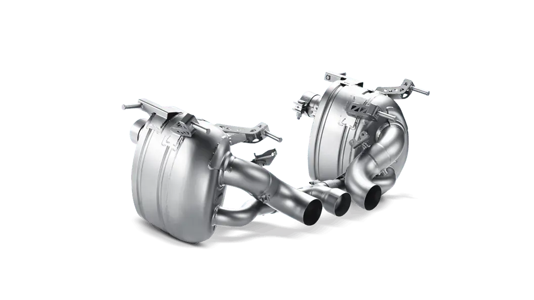 Akrapovic 10-15 Ferrari 458 Italia/458 Spyder Slip-On Line (Titanium) W/ Carbon Tips 1