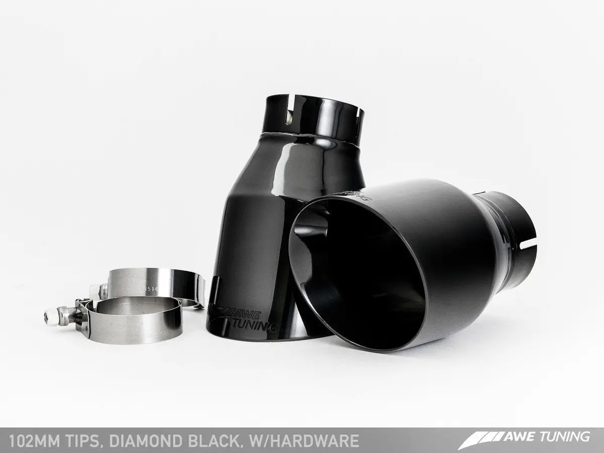 Awe Tuning Bmw F10 M5 Touring Edition Axle-Back Exhaust Diamond Black Tips 1