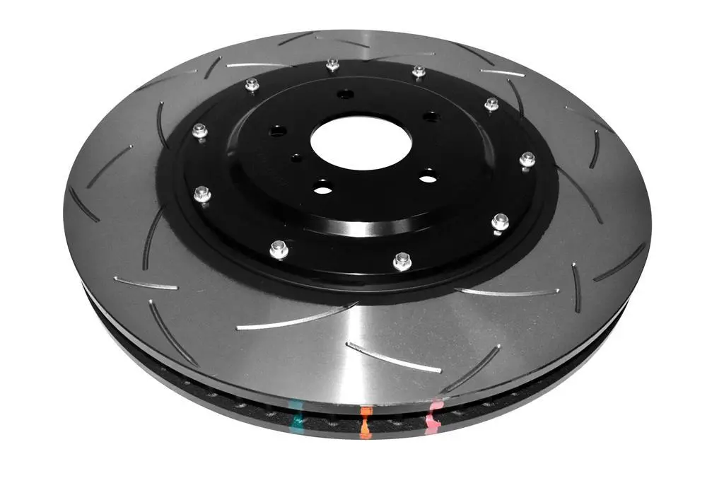 Dba T3 5000 Slotted Series W/ Black Hat Front Left 2012 Nissan Gtr R35 1
