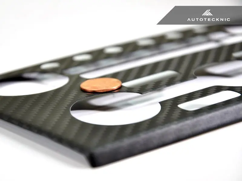Autotecknic Dry Pre-Preg Carbon Fiber Ac Stereo Dash Panel Cover Nissan Gt-R R35 09-20 1
