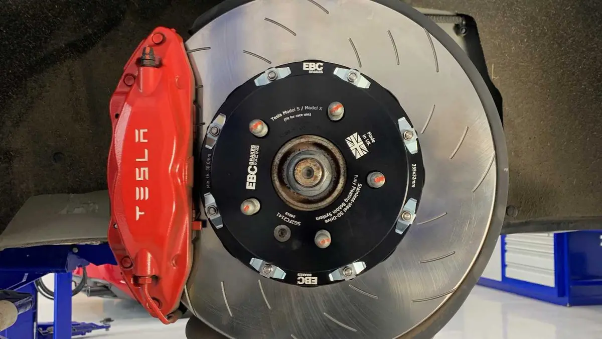 Ebc Racing 2012+ Tesla Model S 2 Piece Floating Conversion Sg Racing Front Rotors 1