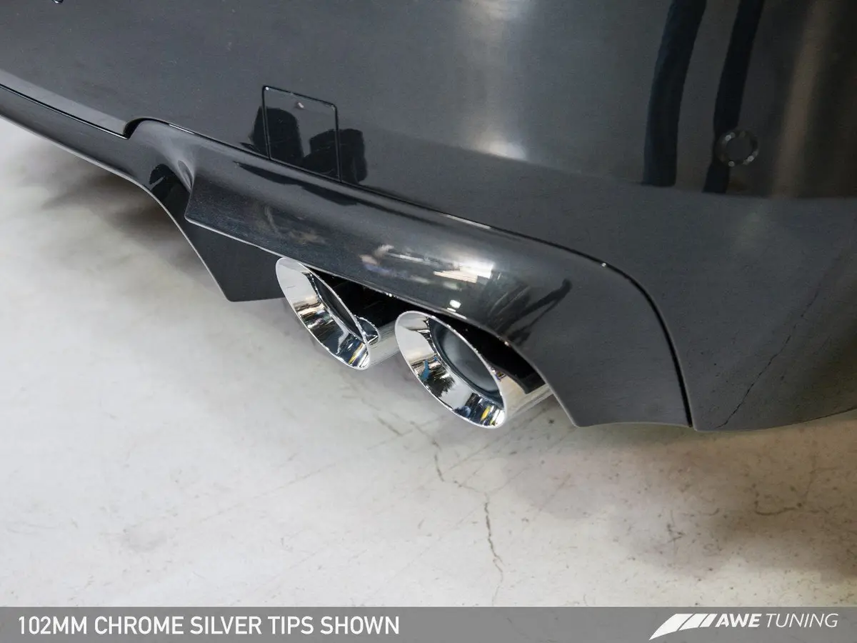 Awe Tuning Bmw F10 M5 Touring Edition Axle-Back Exhaust Chrome Silver Tips 1