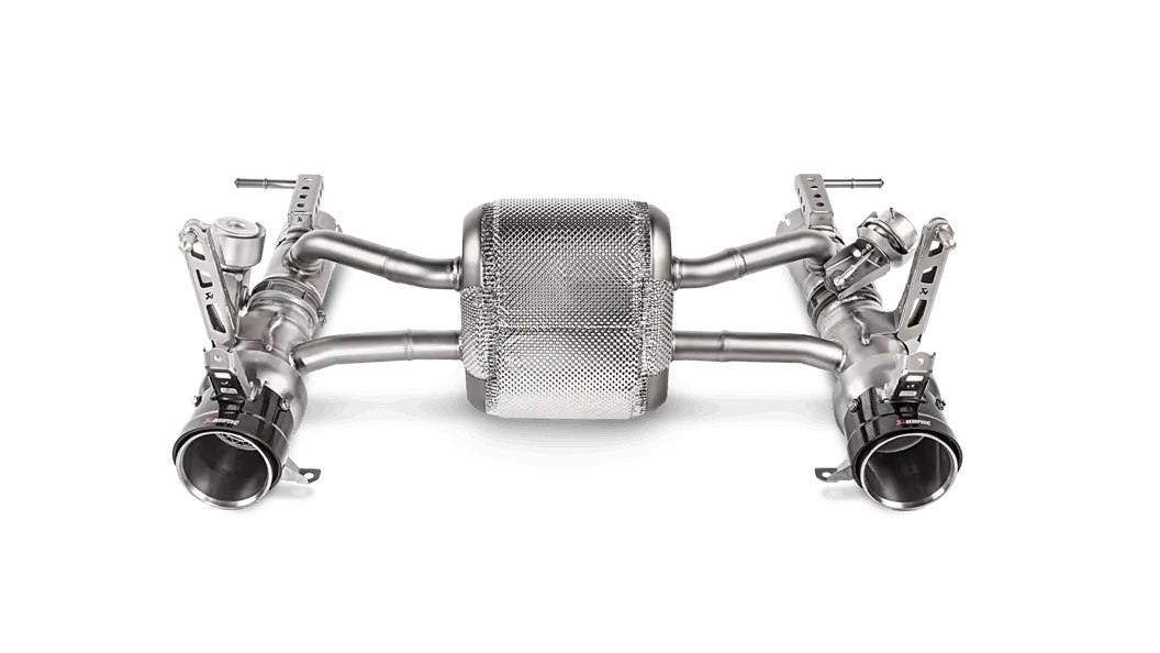 Akrapovic 16-17 Ferrari 488 Gtb/488 Spyder Slip-On Line (Titanium) W/ Carbon Tips 1