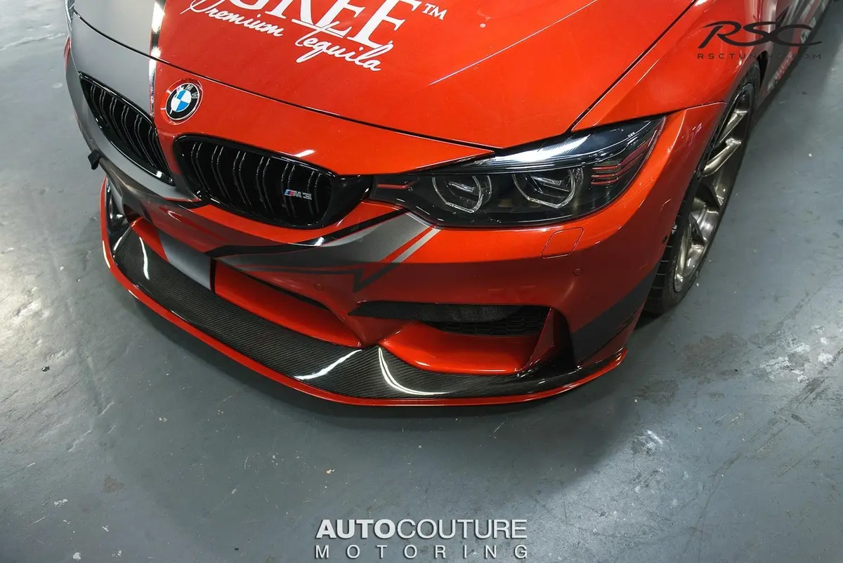 Racing Sport Concepts Carbon Fiber Adjustable Splitter For Bmw F8x M3 & M4 1