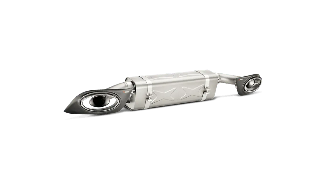 Akrapovic 14-15 Porsche 911 Turbo/Turbo S (991) Slip-On Line (Titanium) W/ Carbon Titanium Tips 1