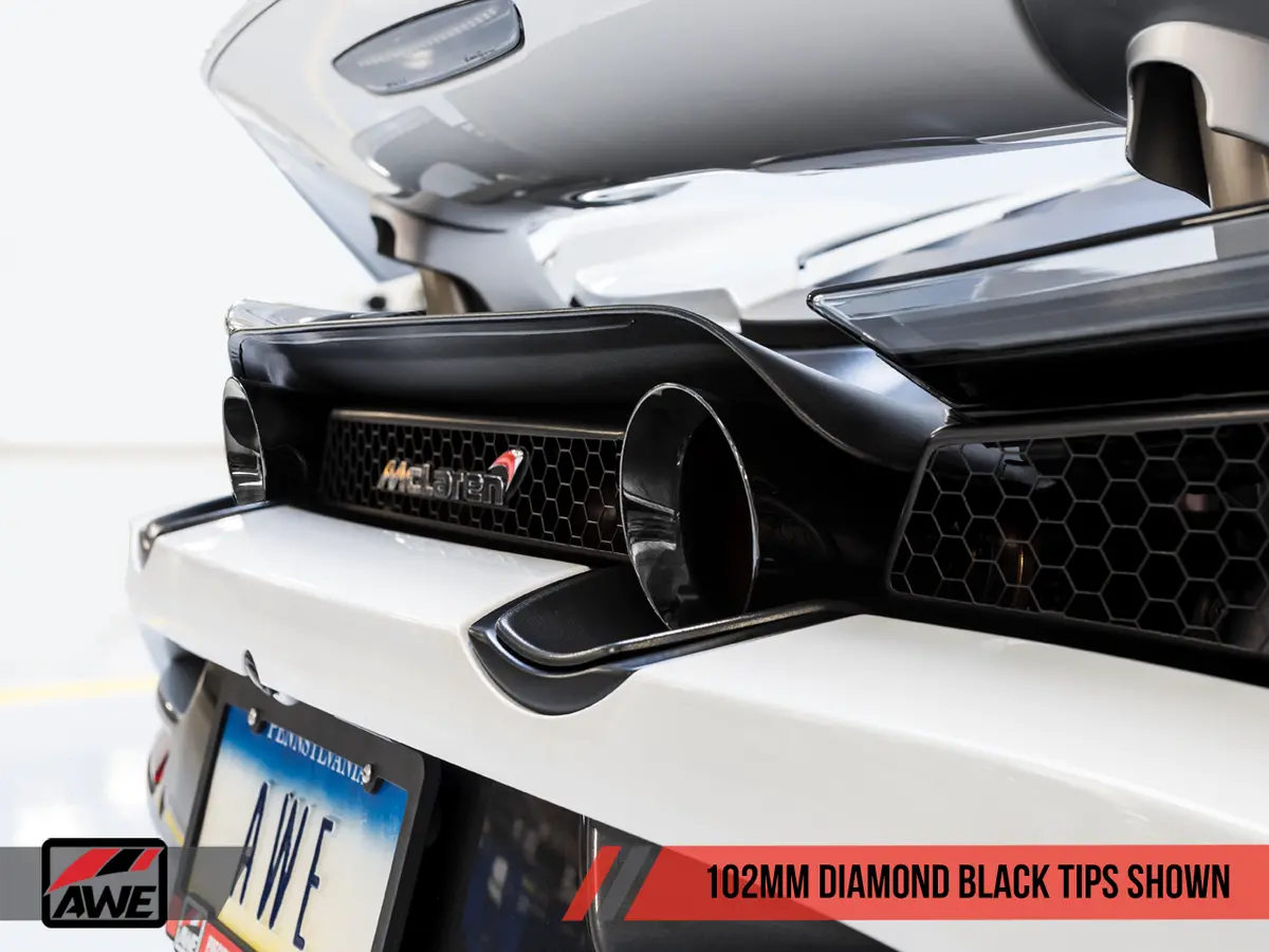 Awe Tuning Mclaren 720S Performance Exhaust - Diamond Black Tips 1