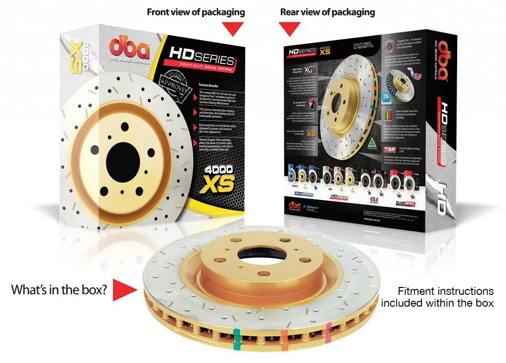Dba 06+ Bmw 335D/335I E90/91/92 Rear Drilled & Slotted 4000 Series Rotor 1