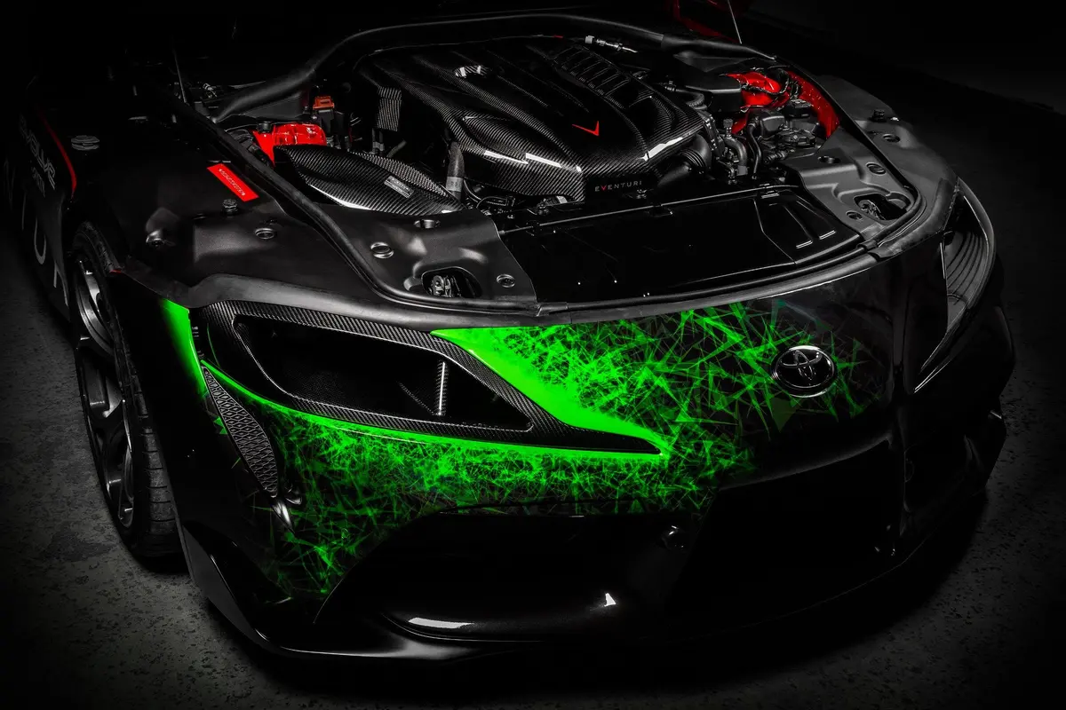 Eventuri Toyota A90 Supra Carbon Headlamp Duct 1