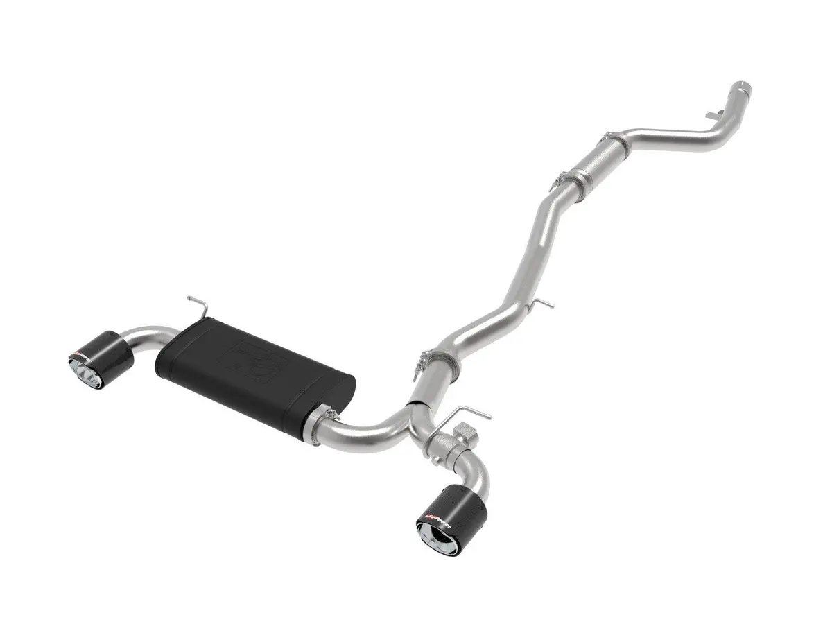Afe Power Takeda 2020 Toyota Supra L6-3.0L (T) 3In-2.5In 304 Ss Cb Exhaust Carbon Tips 1