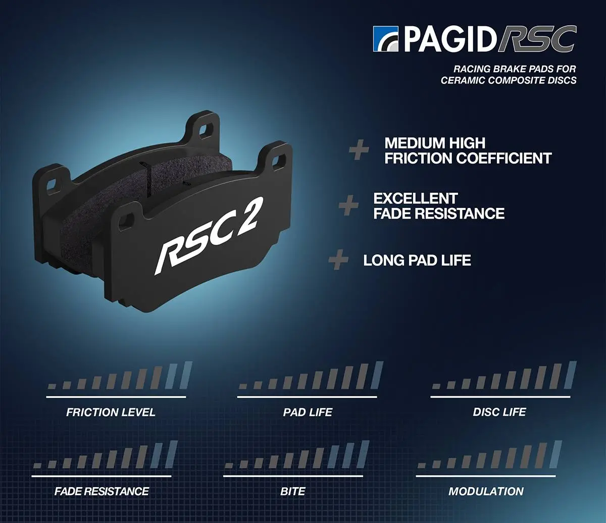 Pagid Rsc2 Rear Brake Pads Ferrari 458 Speziale 10-15 1