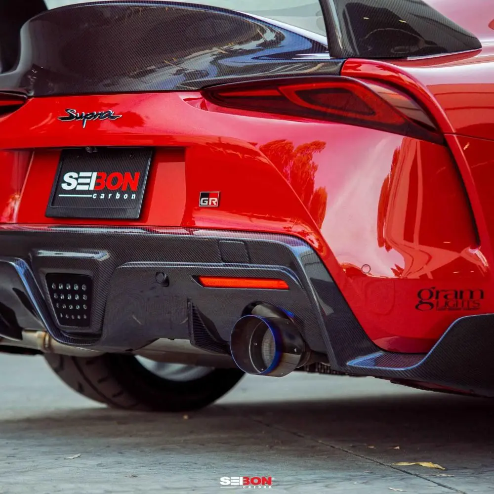 Seibon 2020 Toyota Gr Supra Carbon Fiber Rear Diffuser 1