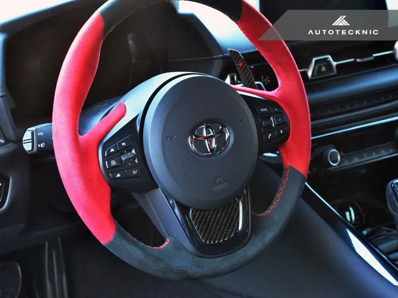 Autotecknic Carbon Fiber Steering Wheel Trim Supra A90 2020 1