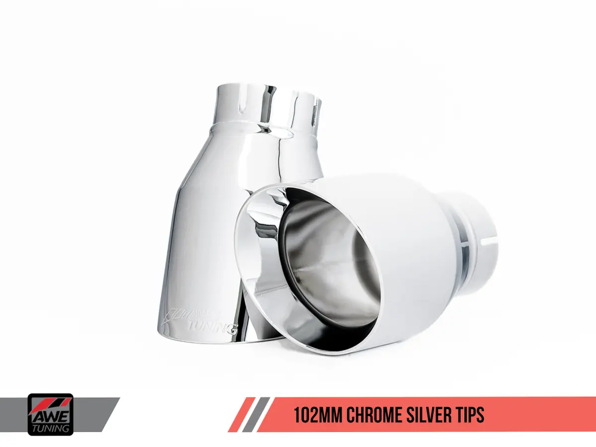 Awe Tuning Porsche 991 Gt3 / Rs Switchpath Exhaust - Chrome Silver Tips 2