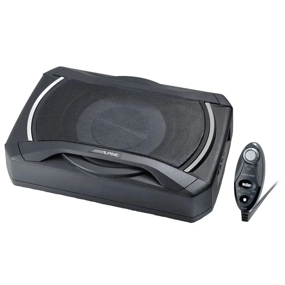 Alpine Swe-1080 8 Inch Compact Active Subwoofer 1