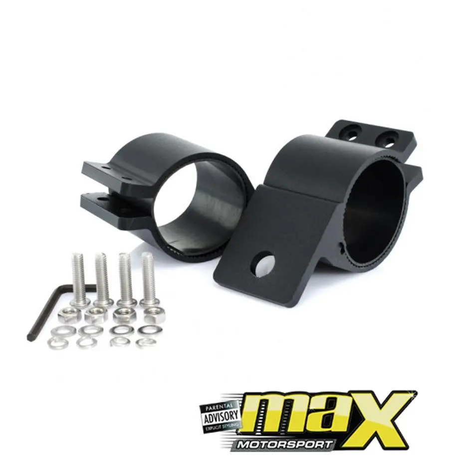 Aluminium 3-Inch Black Led Bar Brackets (76Mm) 1