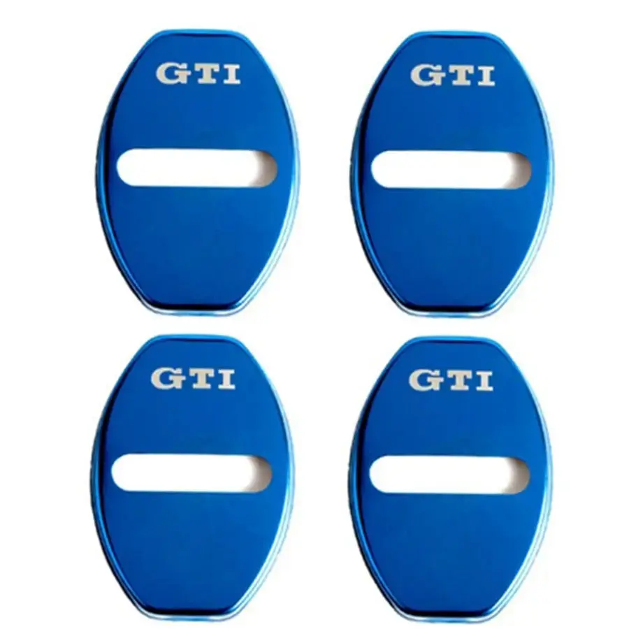 Aluminium Door Lock Covers - Gti (Blue) 1