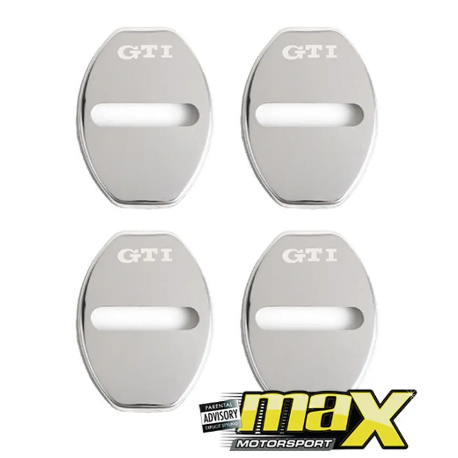 Aluminium Door Lock Covers - Gti (Silver) 1
