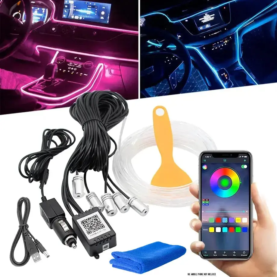 App Control - Universal Car Interior Ambiant Lighting Kit 1
