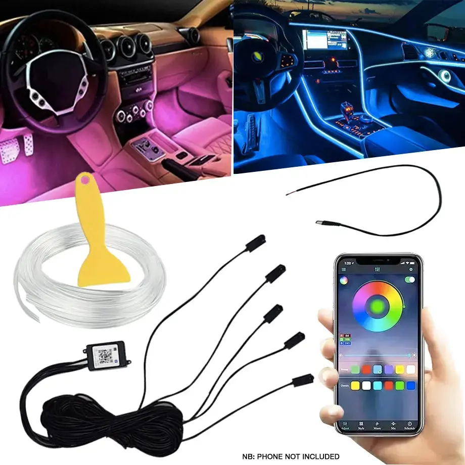 App Control - Universal Car Interior Ambient Lighting Kit 1