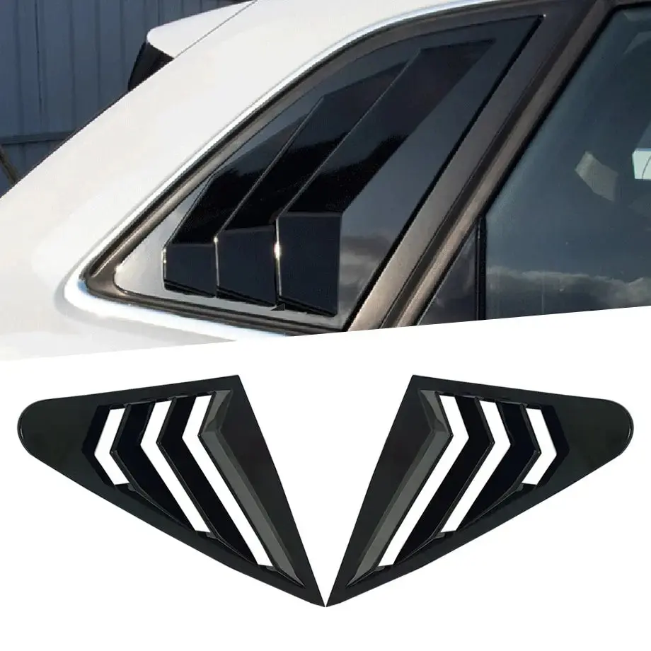 Audi A3/S3 Gloss Black Plastic Side Window Louvers (14-19) 1