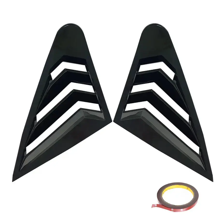 Audi A3/S3 Gloss Black Plastic Side Window Louvers (14-19) 2