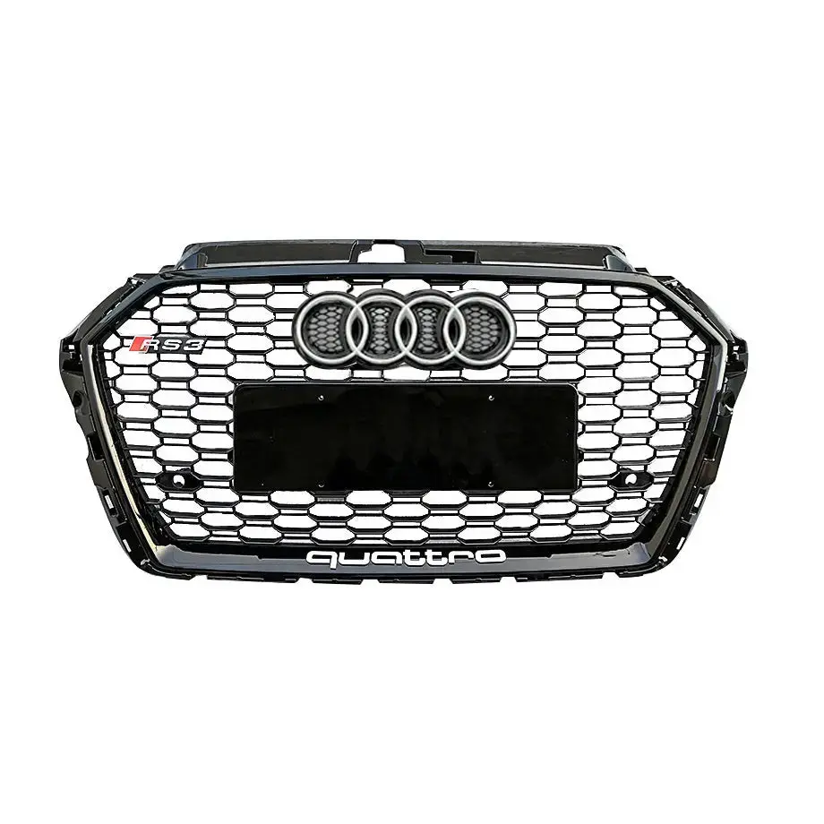 Audi A3 (17-19) Rs3 Style Gloss Black Upgrade Grille 2