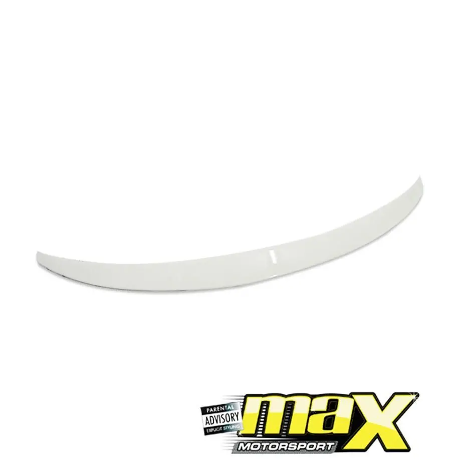 Audi A4 B8/B9 Gloss White Sedan Boot Spoiler (08-16) 1