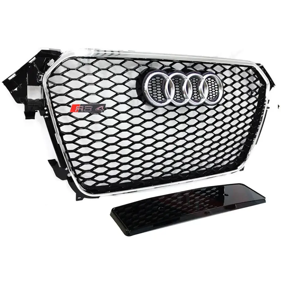 Audi A4 B8 Rs4 Style Gloss Black Grille (12-15) 1