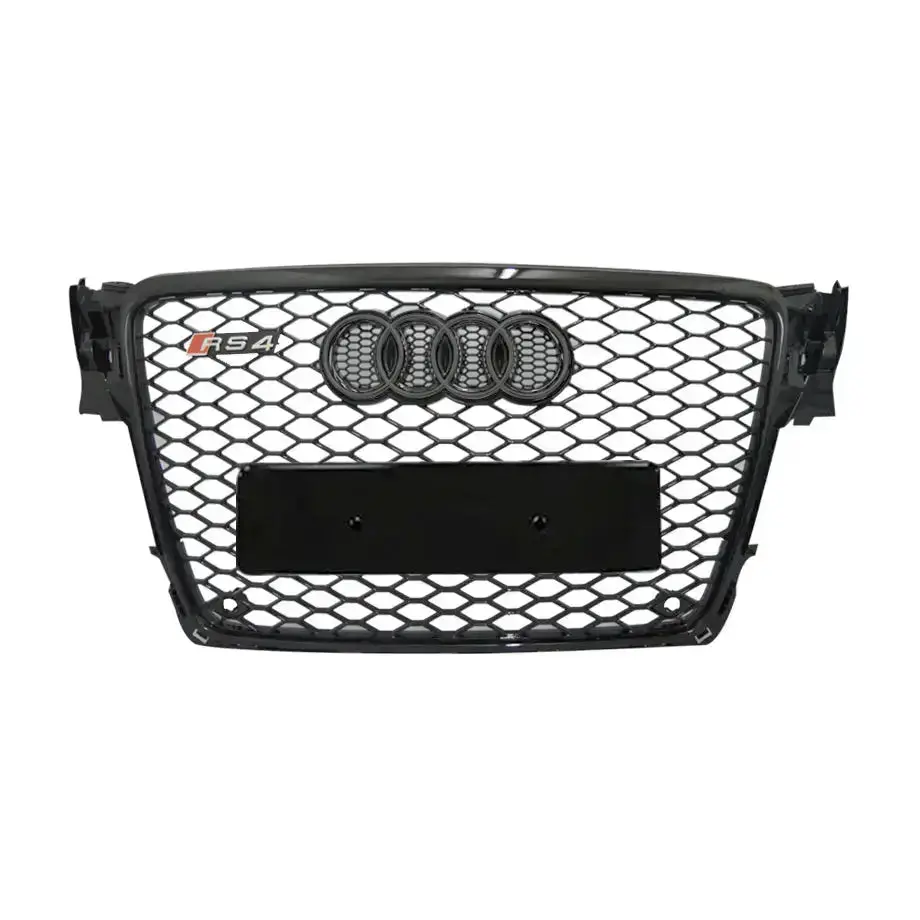 Audi A4 B8 (08-12) Rs4 Style Gloss Black Upgrade Grille 1