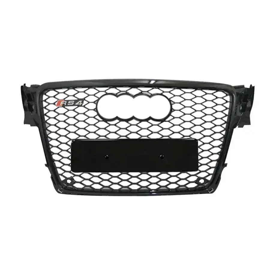 Audi A4 B8 (08-12) Rs4 Style Gloss Black Upgrade Grille 1