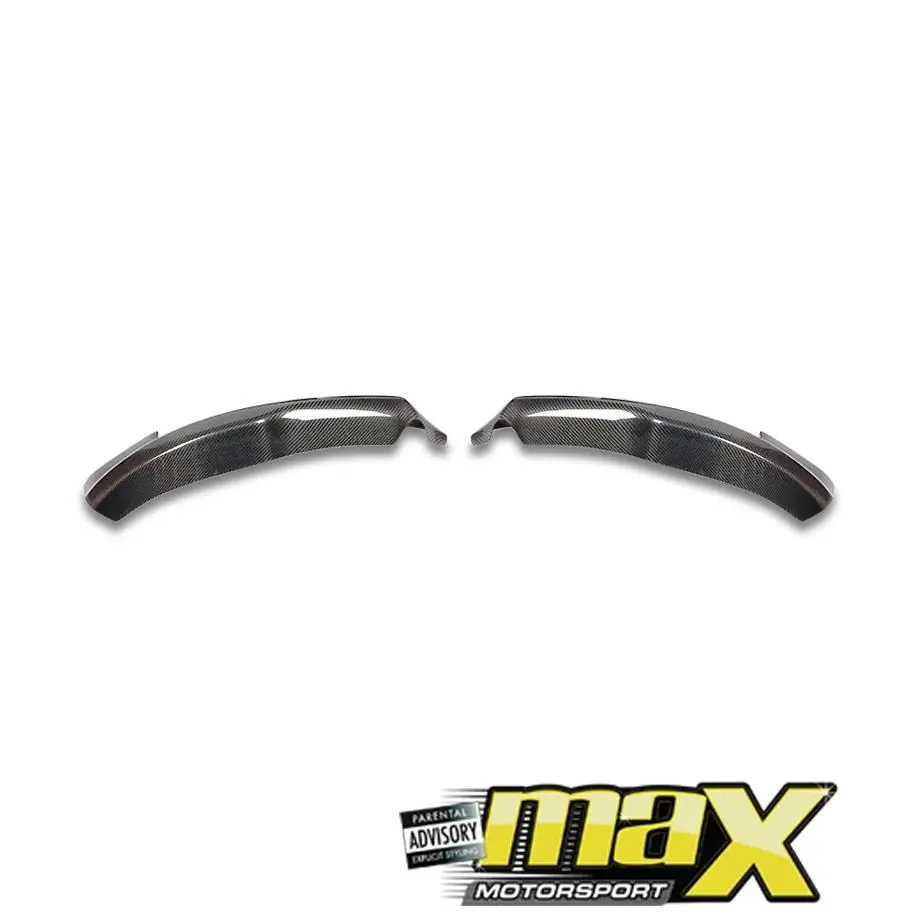 Audi A4 B8 (09-10) Carbon Fibre Front Splitters 1