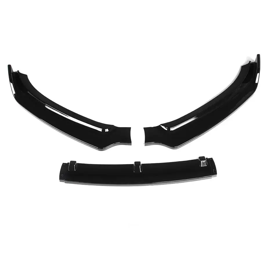 Audi A4 B8.5 3-Piece Gloss Black Front Spoiler (12-16) 1
