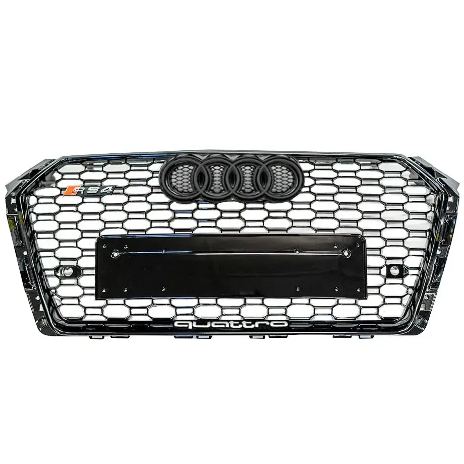 Audi A4 B9 (17-19) Rs4 Style Gloss Black Upgrade Grille 1