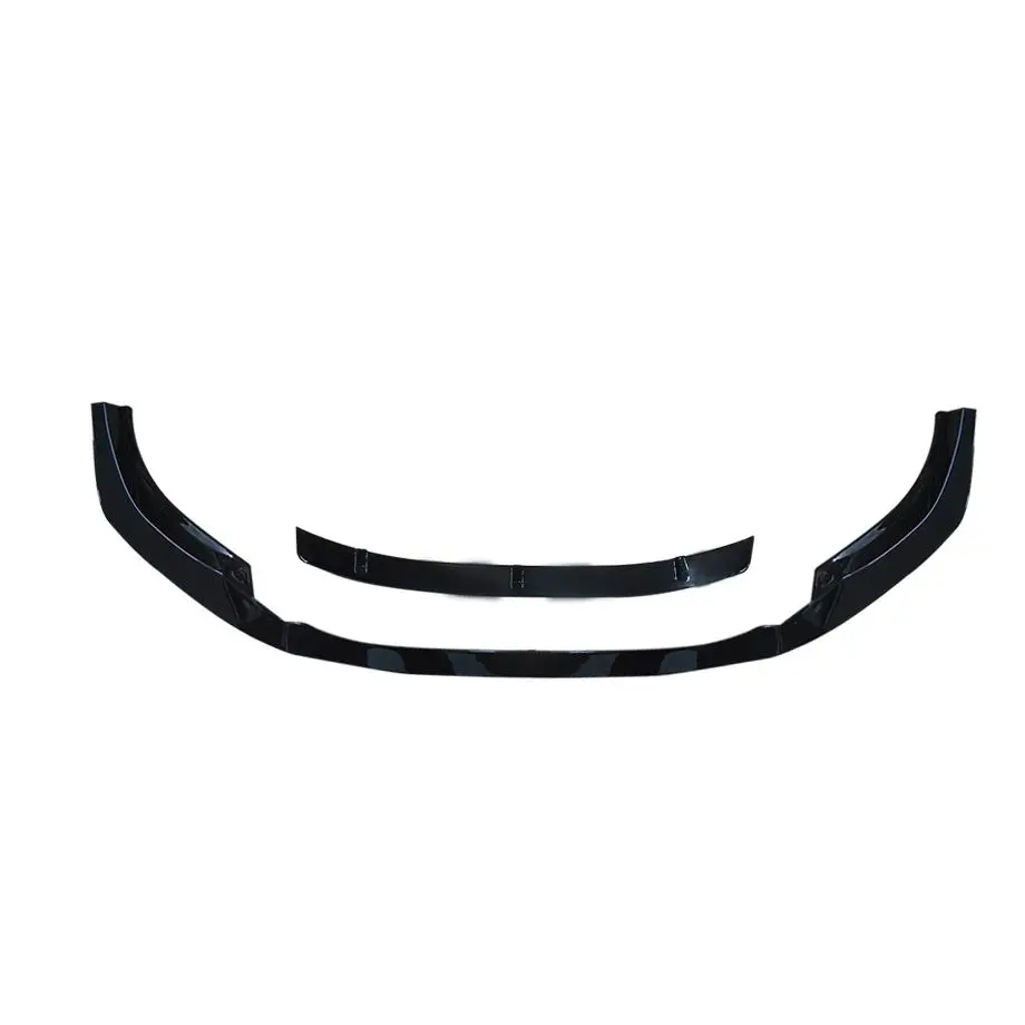 Audi A4 Gloss Black 2-Piece Front Lip Spoiler (18-On) 1