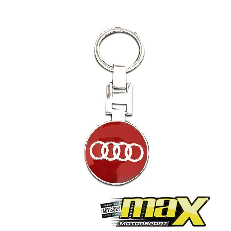 Audi Branded Chrome Key Ring 1