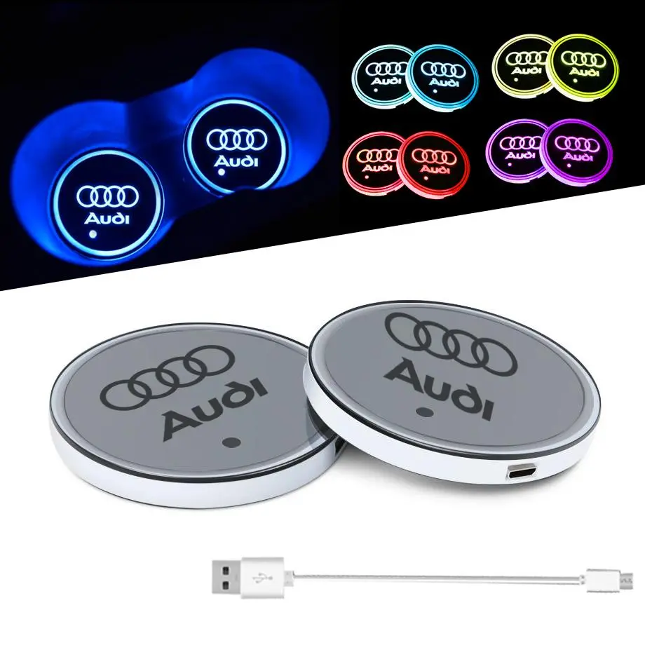 Audi Logo Led Cup Holder Coaster 1