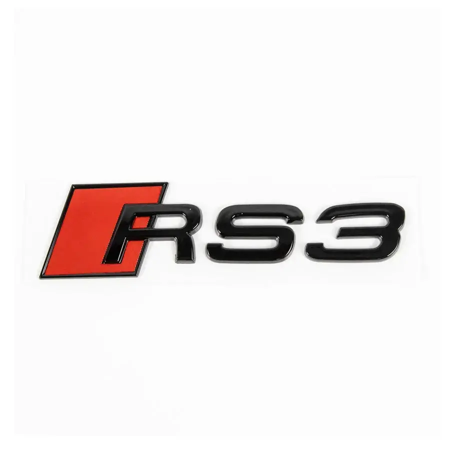 Audi Rs3 Lettering Badge - Gloss Black 1