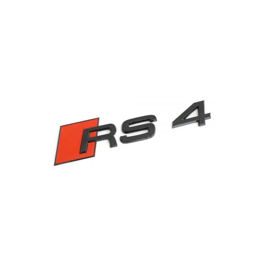 Audi Rs4 Lettering Badge - Gloss Black 1