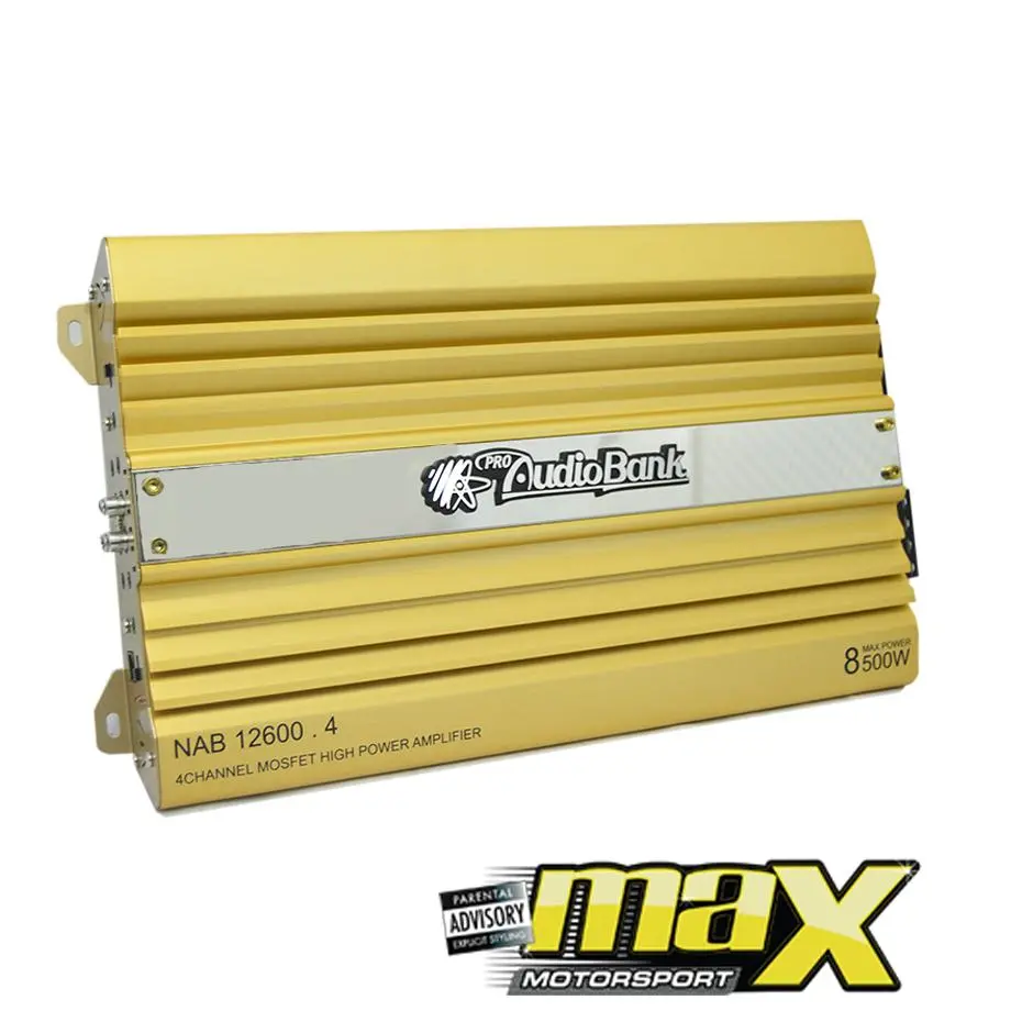Audiobank Nab-12600 4-Channel Amplifier 8500W 1