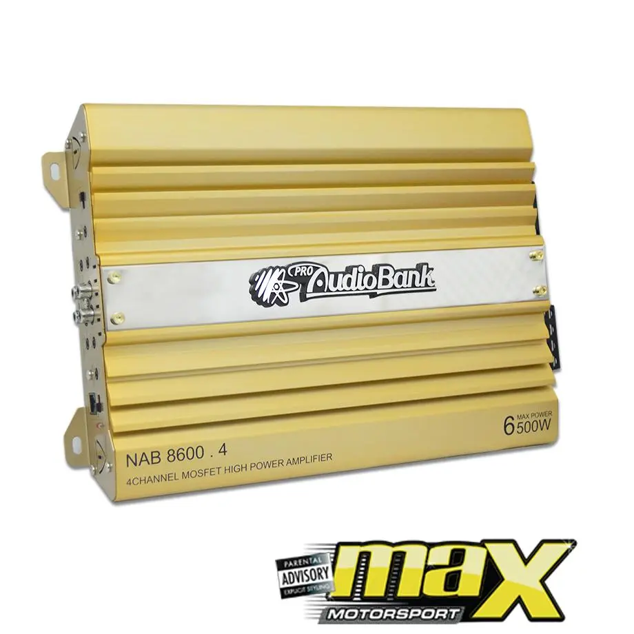 Audiobank Nab-8600 4-Channel Amplifier (6500W) 1