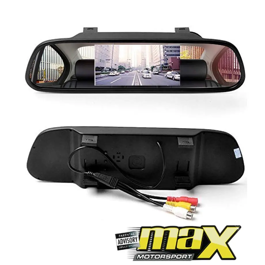 Audiomotion - 5" Clip-On Lcd Rearview Mirror 1