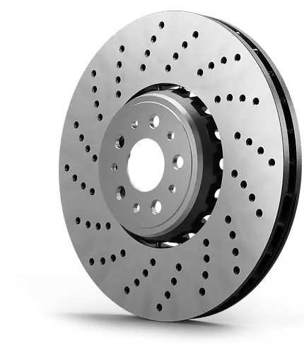 Shw 08-13 Bmw M3 Right Front Cross-Drilled Lightweight Brake Rotor 2